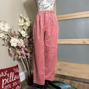 Rowing Blazer Womens Corduroy Pants Size 4 Pink Pleated 90s Y2K Straight